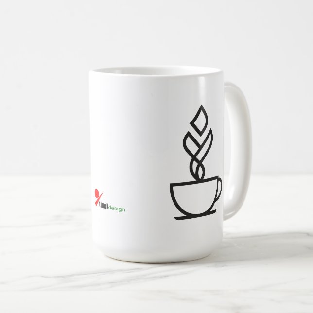 Mug Vapeur géométrique (Devant droit)