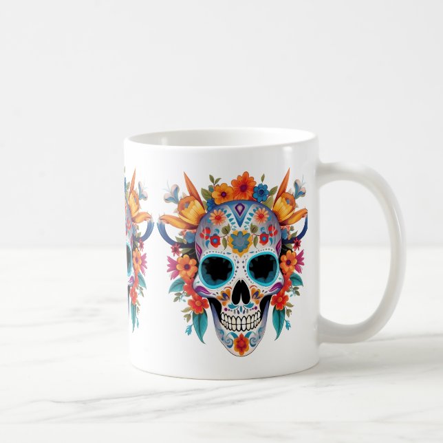 Mug Vaporwave_Skull_Sunset_with_Neon_Tropical_Vibes-re (Droite)