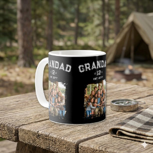 Mug Varsity Grand-père Photo Héritage Total des Petits