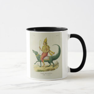 Mug Varuna, Dieu des océans, gravé par Charles Eti