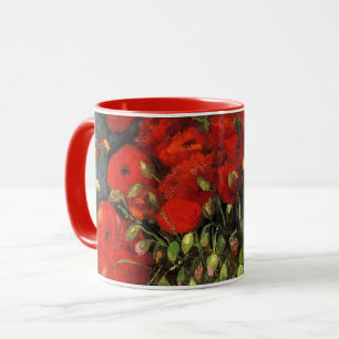Mug Vase avec des coquelicots rouges de Vincent van Go