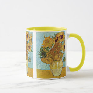 Mug Vase avec douze tournesols par Vincent van Gogh