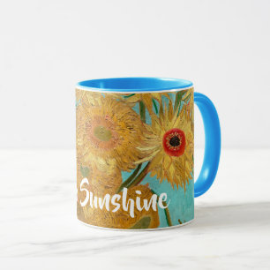 Mug Vase avec douze tournesols par Vincent Van Gogh