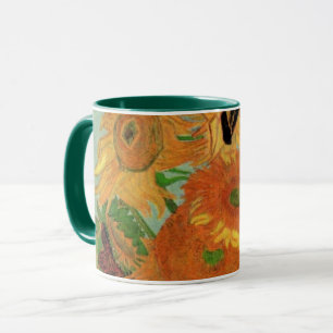 Mug Vase avec douze tournesols par Vincent van Gogh