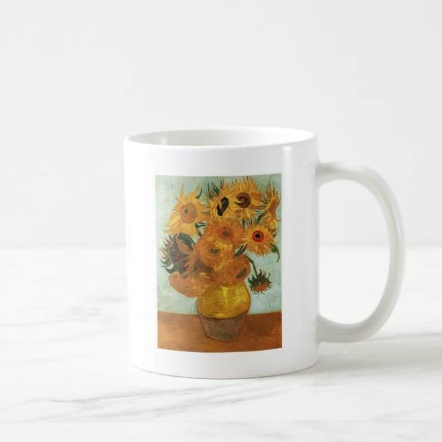 Mug Vase avec douze tournesols, Vincent (Droite)