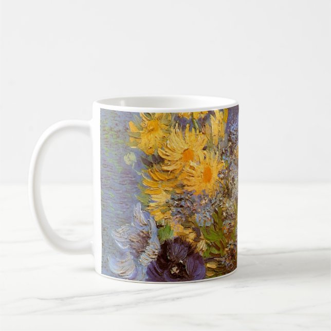 Mug Vase avec Lilacs et marguerites par Vincent van Go (Gauche)