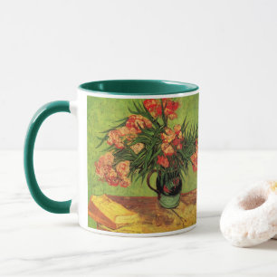 Mug Vase avec Oleanders et livres par Vincent van Gogh