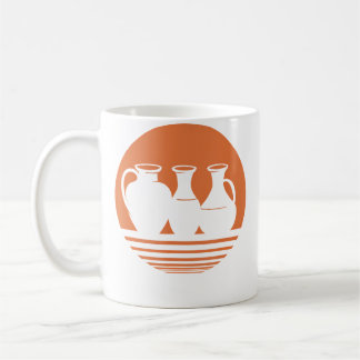 Mug Vase en céramique rétro en poterie