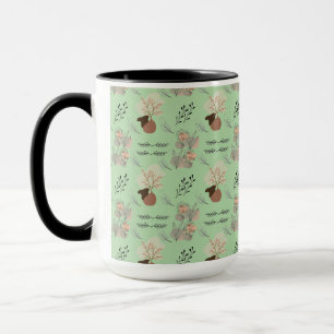 Mug Vase minimaliste, plumes et art floral boho-