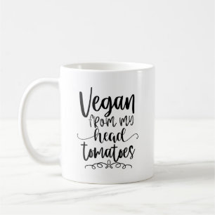 Mug Vegan de ma tête Tomates drôle Vegan thème
