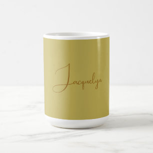 Mug Vegas Gold Brown couleur Nom