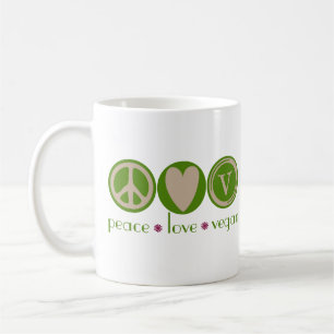 Mug Végétalien d'amour de paix