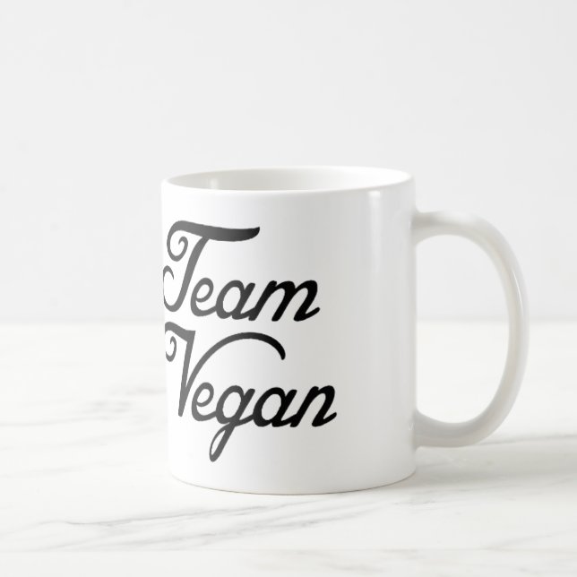 Mug Végétalien d'équipe (Droite)