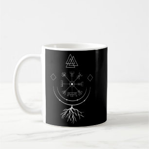Mug Végétir Viking Compas De Mythologie Norse Avec Ru