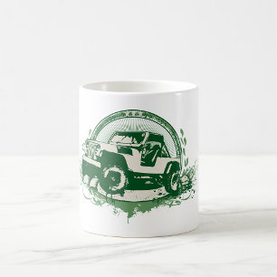 Mug Véhicule routier vert