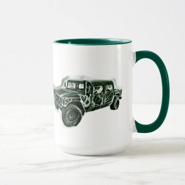 Mug Véhicule tout-terrain vert (Droite)