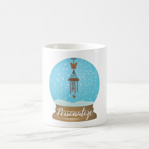 Mug Vélichime papillon enneigé globe lunaire unique