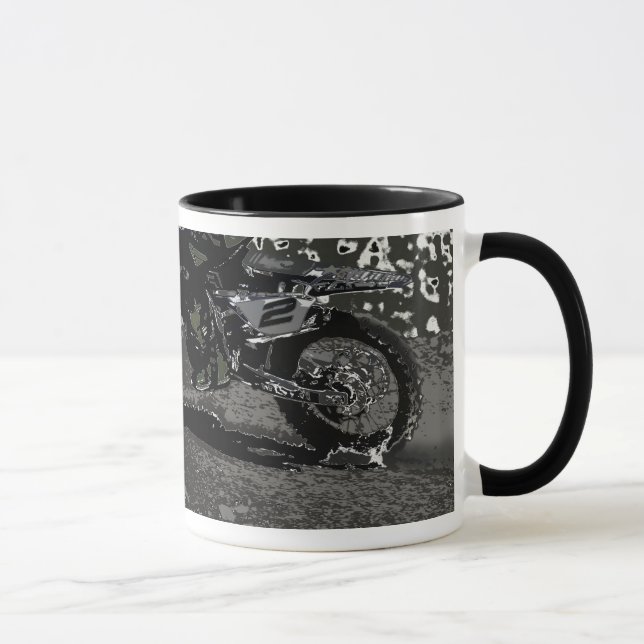 Mug Vélo à sec (noir et blanc) (Droite)