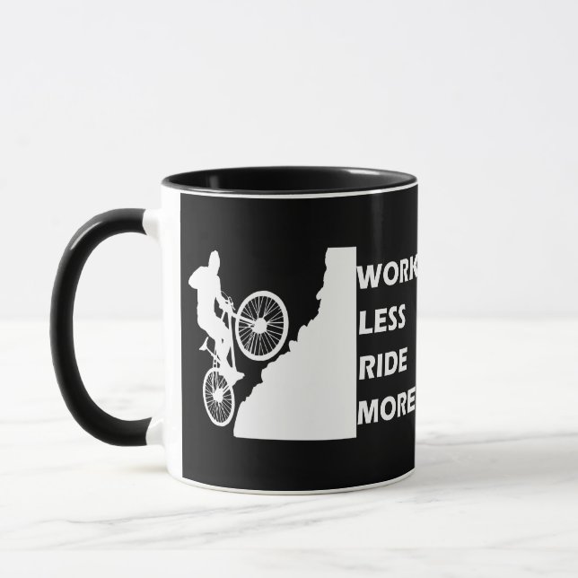 Mug Vélo de Montagne Motivationnel - Citation de Cycli (Gauche)