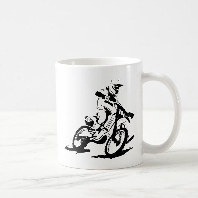 Mug Vélo et cavalier simples de Motorcross (Droite)