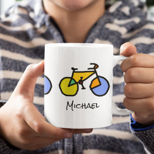 Mug Vélos couleur + Son Nom