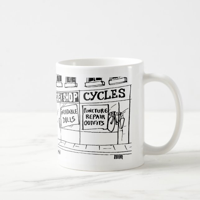 Mug Vendre des poupées gonflables est par une boutique (Droite)