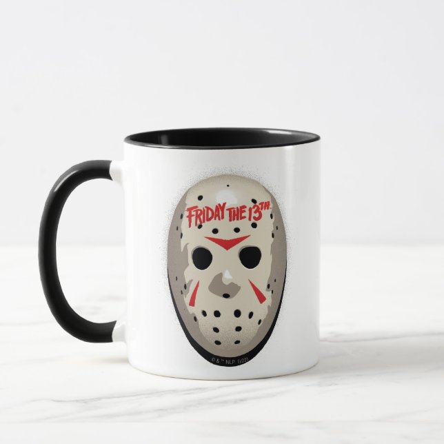 Mug Vendredi 13 | Graphique de masque de hockey (Gauche)