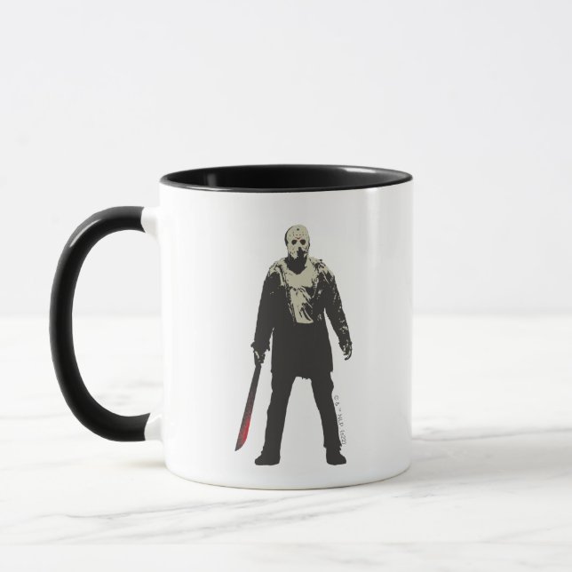 Mug Vendredi 13 | Jason Voorhees Caractère Art (Gauche)