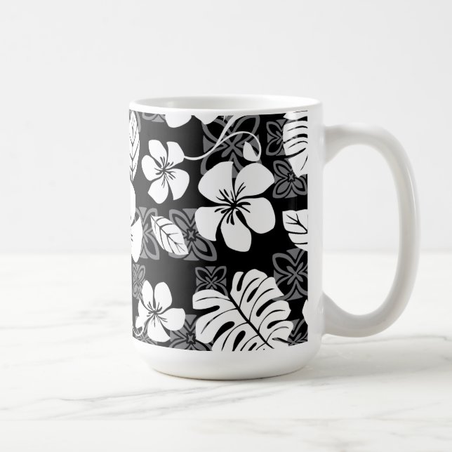 MUG VENDREDI ALOHA (NOIR & GRIS) (Droite)