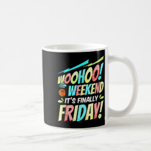 Mug Vendredi heureux Fri Yay Professeur École Mème Hau