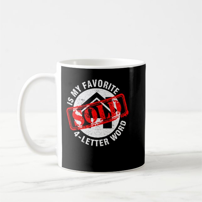 Mug Vendu Est Mon Chemise À Mot 4-Lettre Préférée : Ré (Gauche)