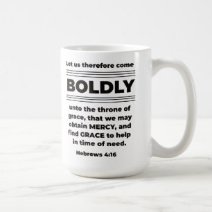 Mug Venez les Hébreux Boldy 4:16 KJV