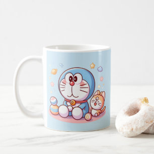 Mug Venez Venez Chat Et Doraemon