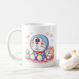 Mug Venez Venez Chat Et Doraemon