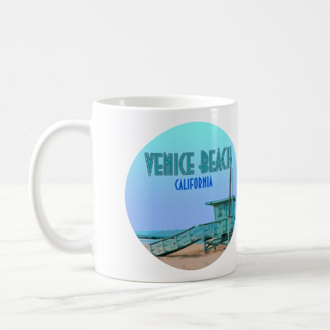 Mug Venice Beach Californie Vintage (Gauche)