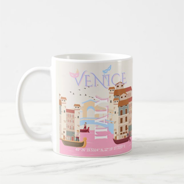 Mug Venice Travel Art, Italie, Travel Art (Gauche)