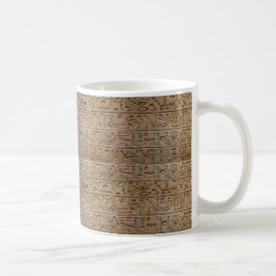 Mug Venin d'Egyptian Hiéroglyphe