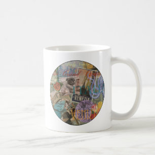 Mug Venise Italie Voyage Vintage Joli Art Coloré