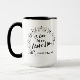 Mug VENONS NOUS ADORE Christian Hymn 15oz Noël