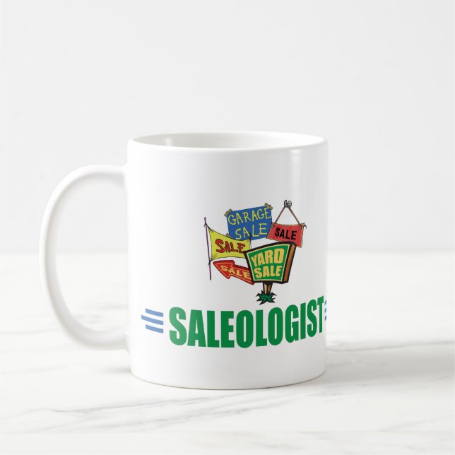 Mug Vente de bric-à-brac humoristique (Gauche)