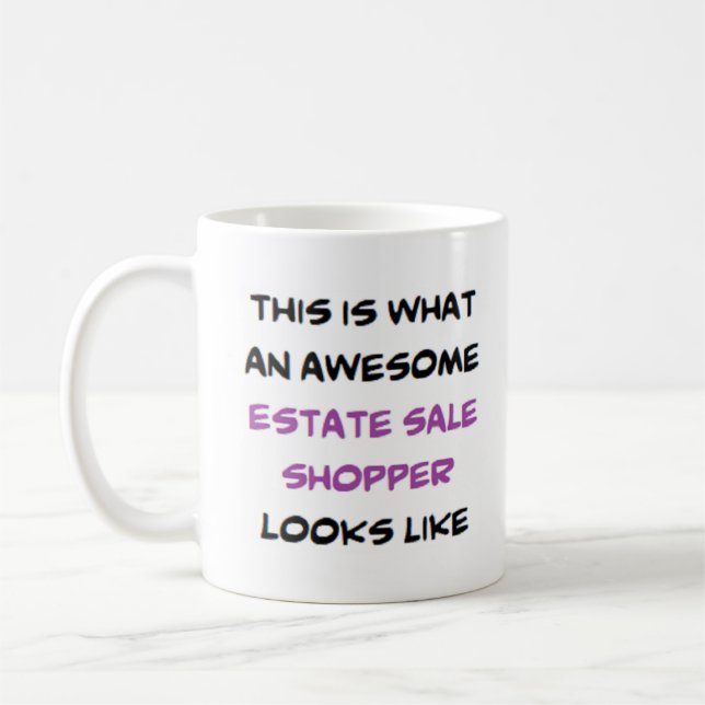 Mug vente de propriété shopper, génial (Gauche)