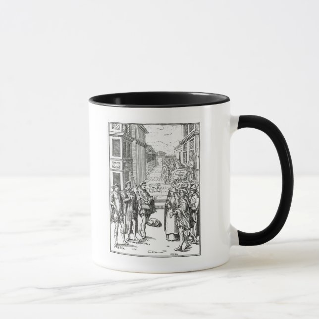 Mug Vente par le crieur public, après une gravure sur (Droite)