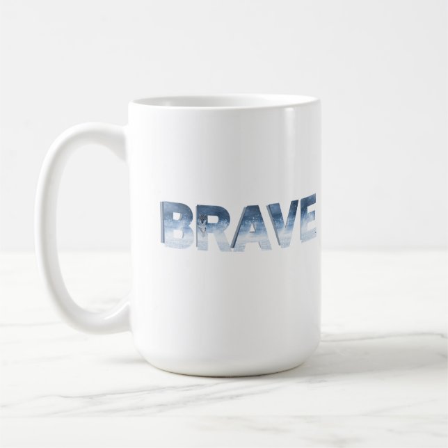 Mug Vents froids. Coeur audacieux. (Gauche)