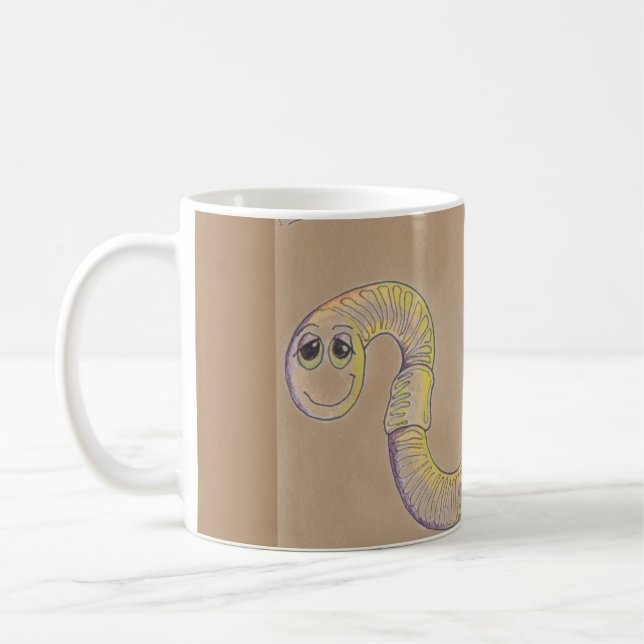 Mug Ver mignon du nom MARK (Gauche)