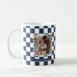 Mug Vérification de bord ondulé moderne photo minimale