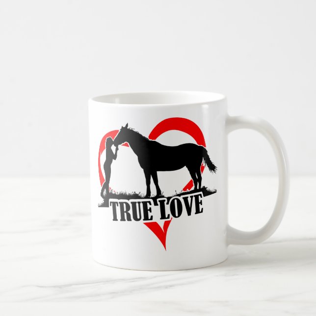 Mug Véritable Amour (Cheval) (Droite)