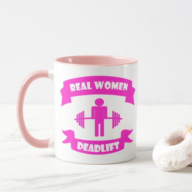 Mug Véritables Femmes Lever de la mort Barbell Poids (Avec donut)
