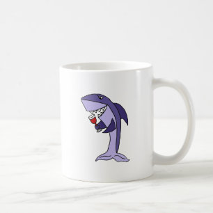 Mug Verre drôle de boissons de requin bleu de vin