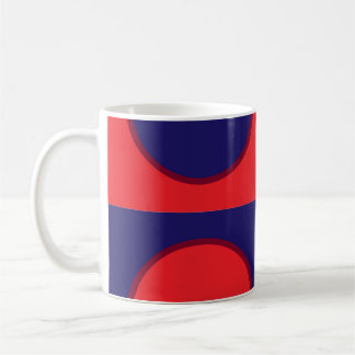 Mug Verre rouge et bleu (8066)