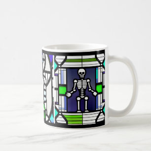 Mug Verre tendu Halloween Squelette Musique